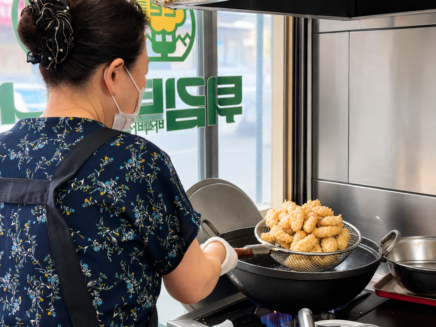 튀김나라 김말이와 고구마 계란튀김